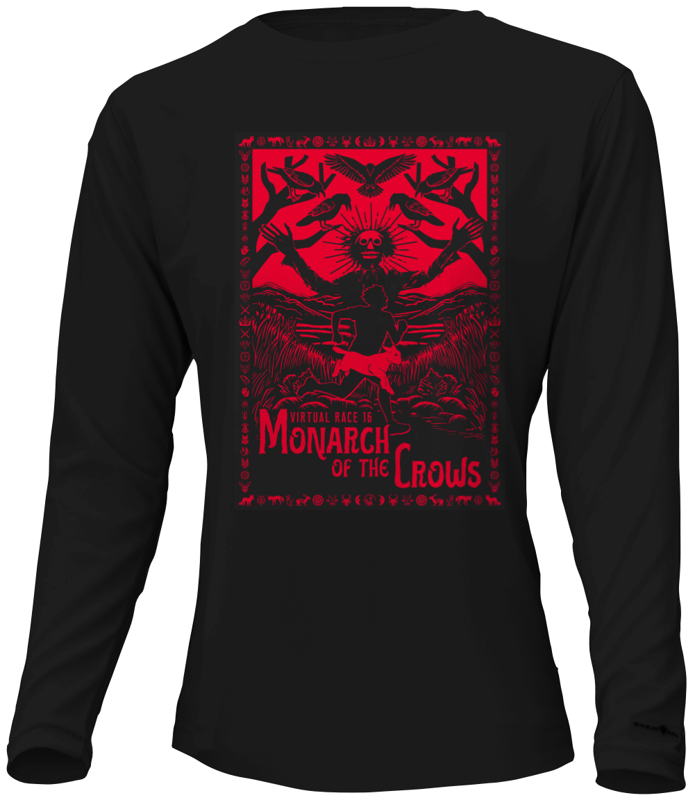 Monarch of the Crows Longsleeve Tech Shirt – Zombies, Run!